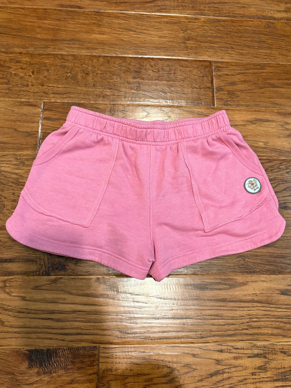 Hurley Pink Girls Terry Athletic Shorts